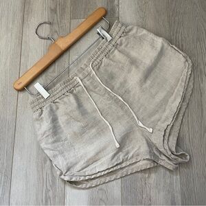 Rachel Comey Practico Linen Shorts – Size Small, Beige, Drawstring